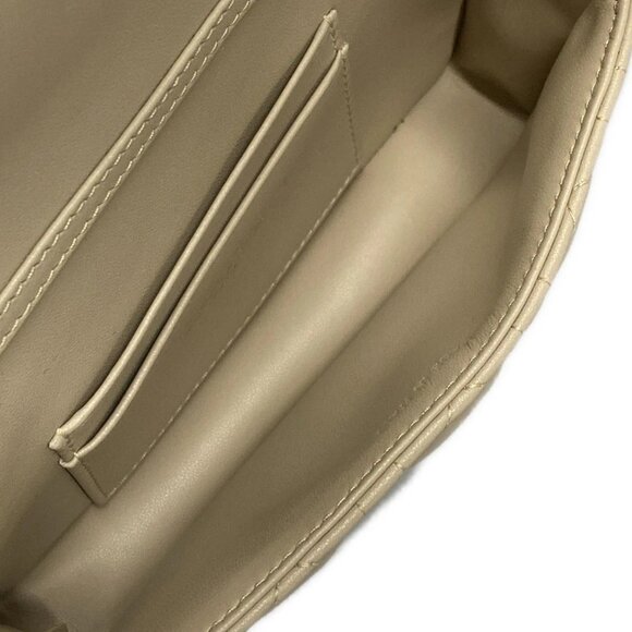 Auth DIOR/ChristianDior My Dior - Dior Talk phone bag - Gray Beige Lambskin - Picture 14 of 16